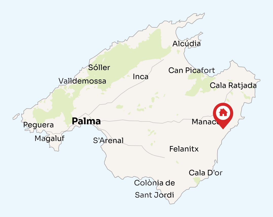Map of Mallorca