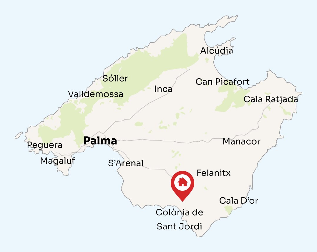Map of Mallorca