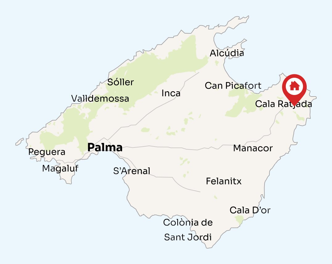 Map of Mallorca