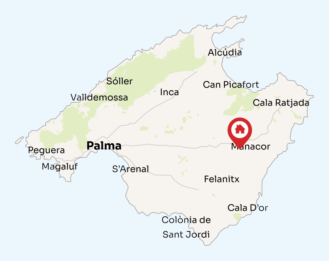 Map of Mallorca