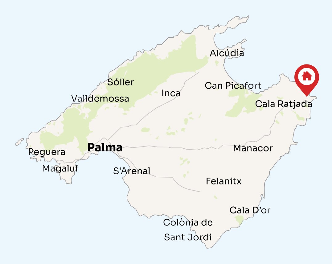 Map of Mallorca