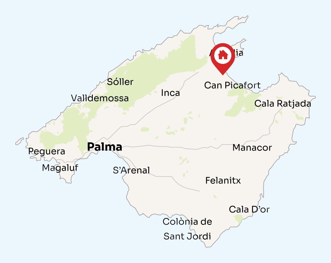 Map of Mallorca