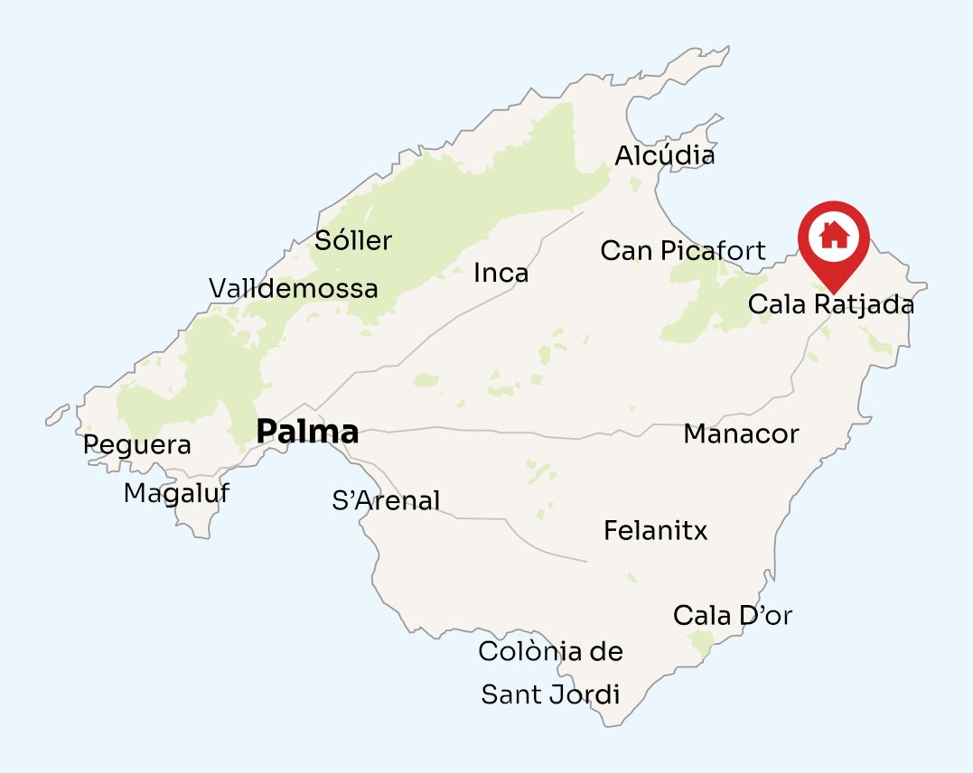 Map of Mallorca