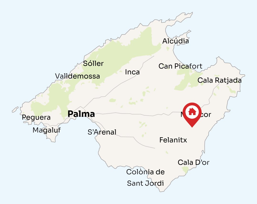 Map of Mallorca