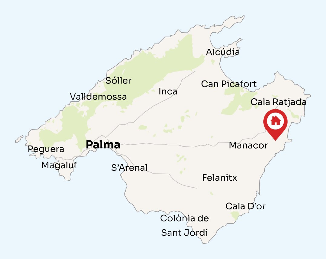 Map of Mallorca