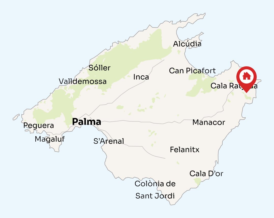 Map of Mallorca