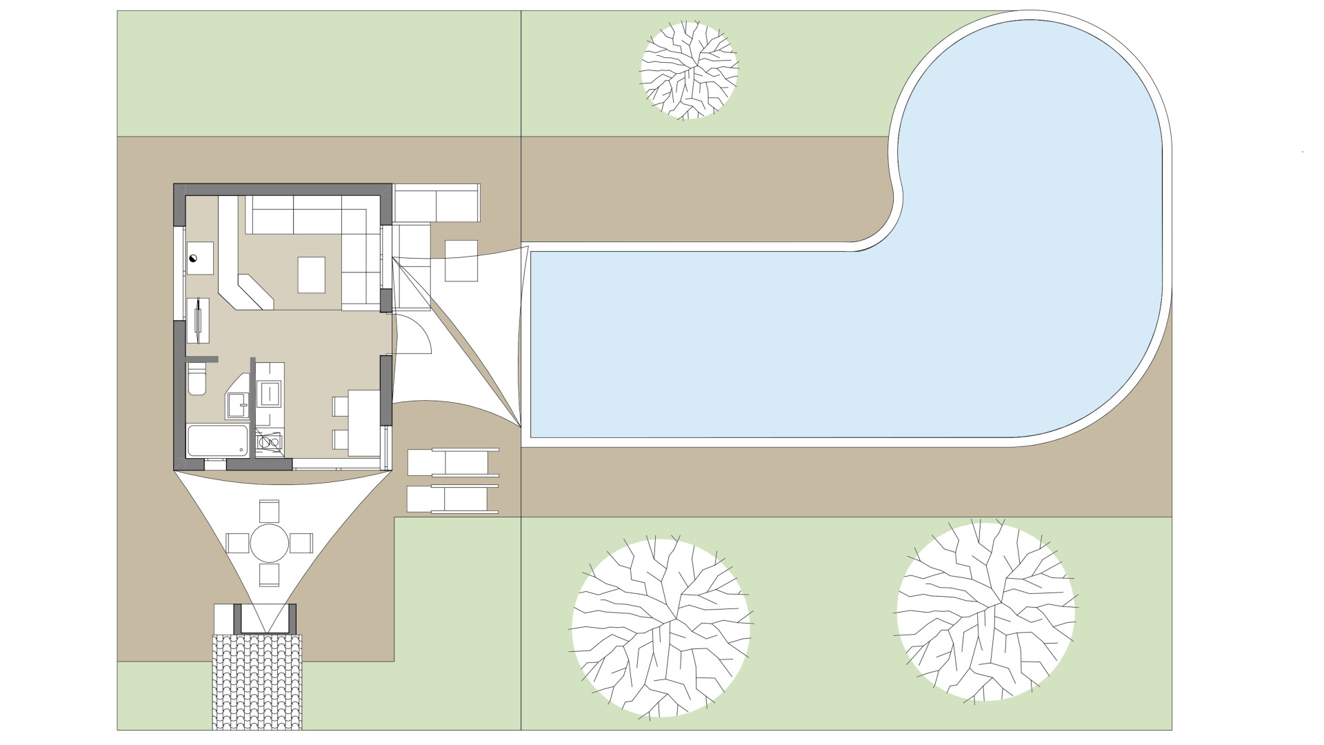 Finca Petit Chateau: Planta baja