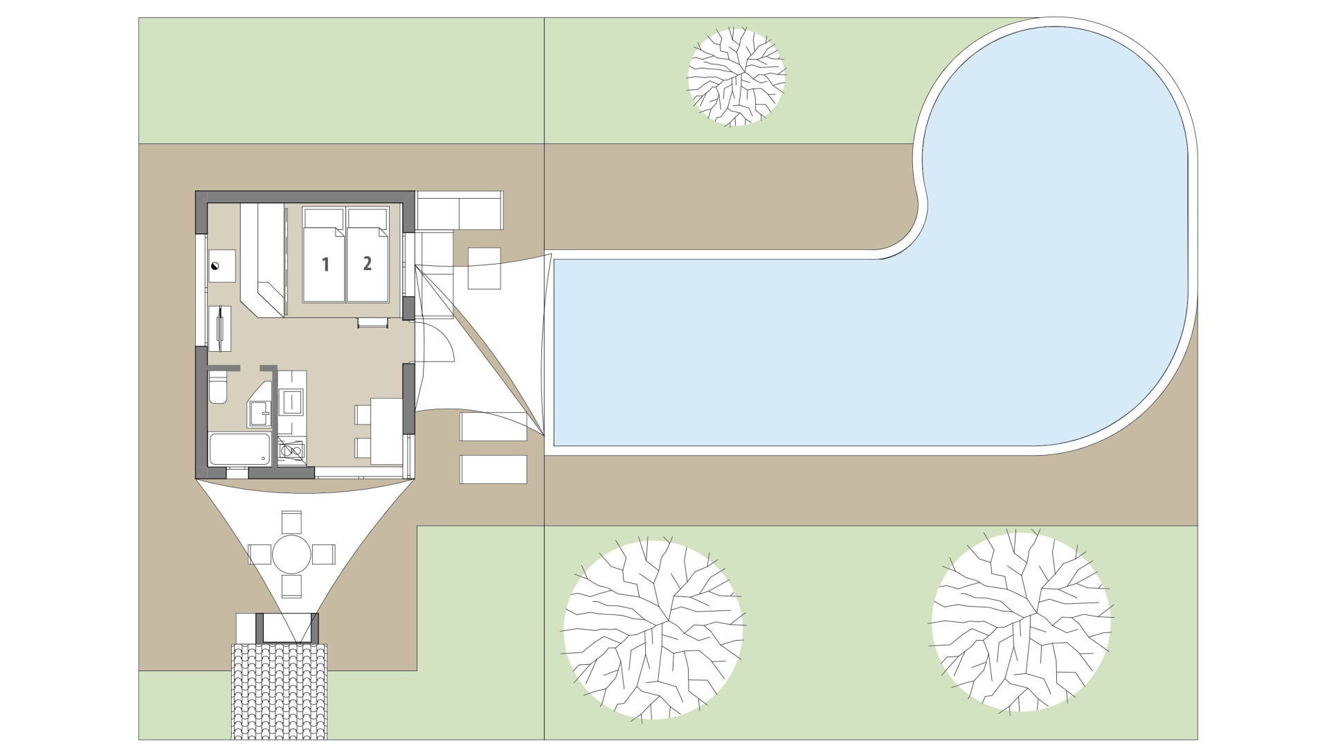 Finca Petit Chateau: Piso superior