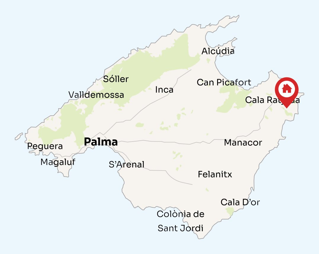 Map of Mallorca