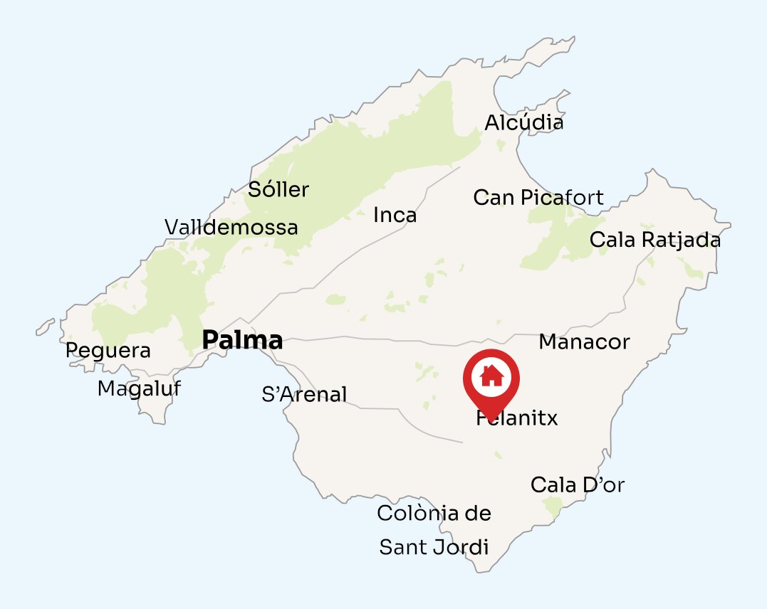 Map of Mallorca