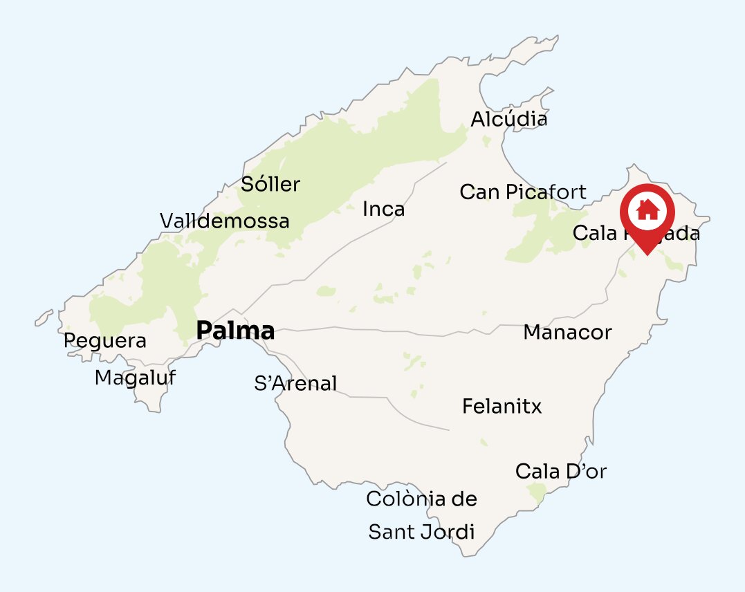 Map of Mallorca