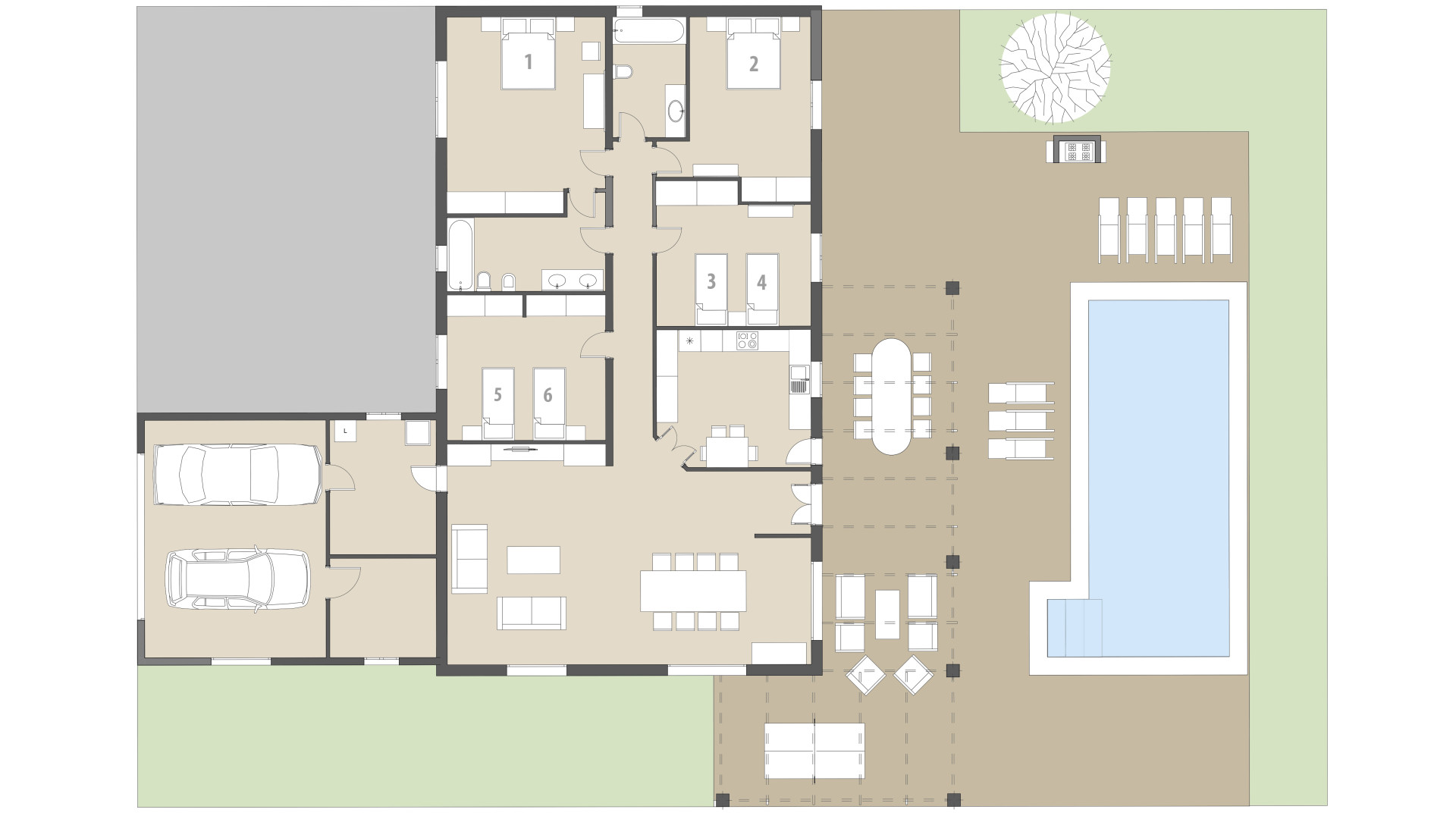 Finca La Vinya: Planta baja