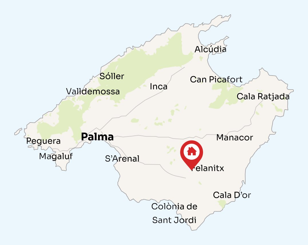 Map of Mallorca