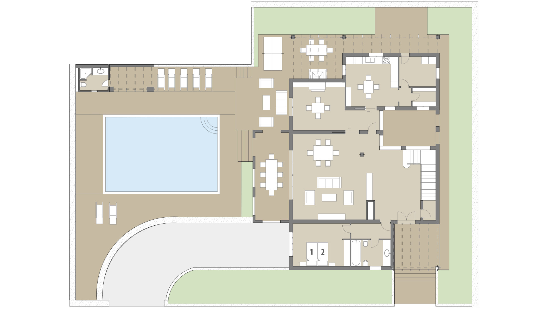 Villa Ca Nostra: Planta baja