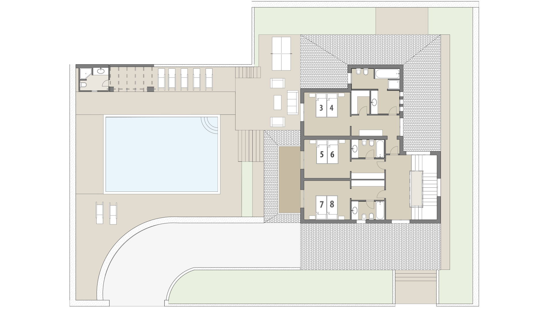 Villa Ca Nostra: Piso superior 1