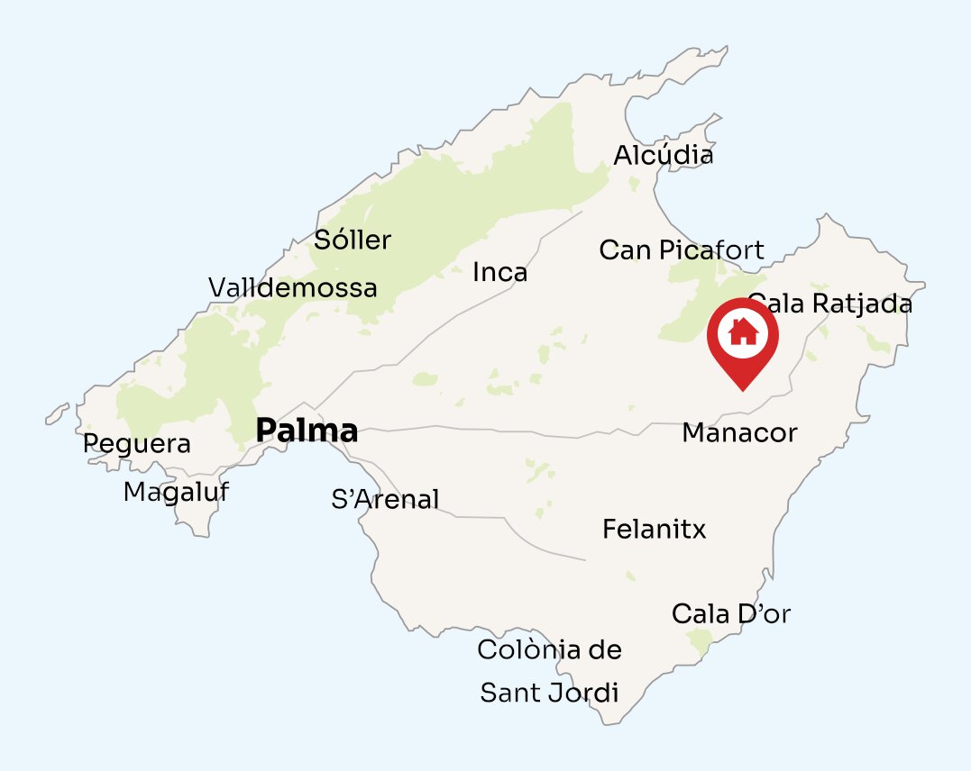 Map of Mallorca