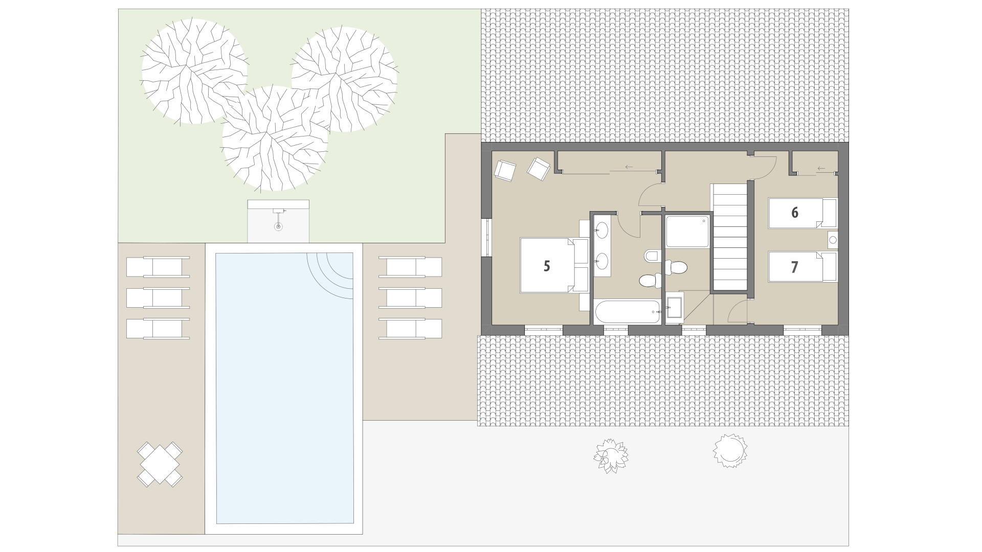 Finca Tenja: Piso superior