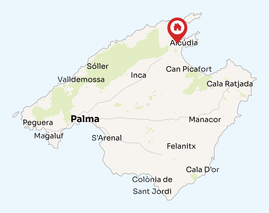 Map of Mallorca